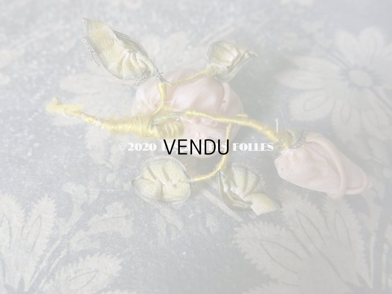 画像7: アンティーク 球状 淡いピンクの薔薇のロココモチーフ