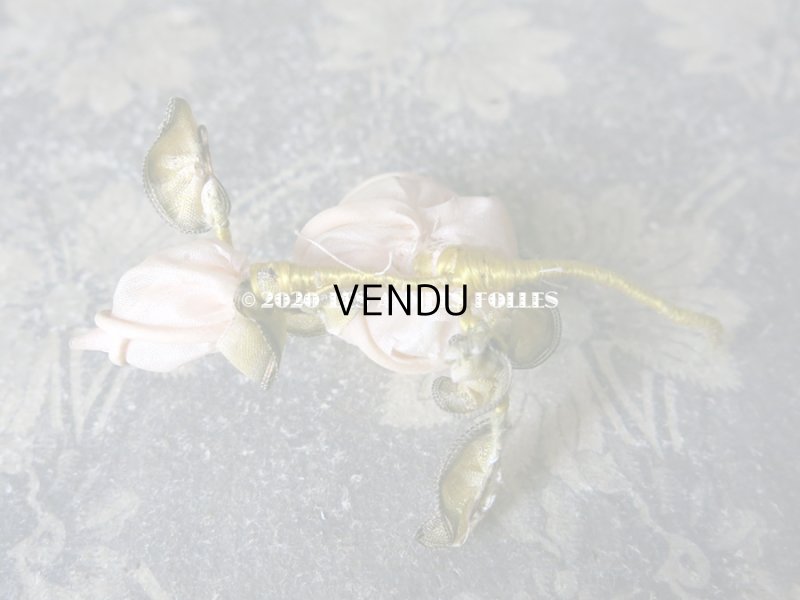 画像4: アンティーク 球状 淡いピンクの薔薇のロココモチーフ