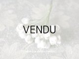 アンティーク  布花材料 白い花の蕾 27ピースのセット