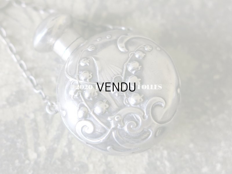 画像3: アンティーク シャトレーヌ用 シルバー製 鈴蘭の香水瓶