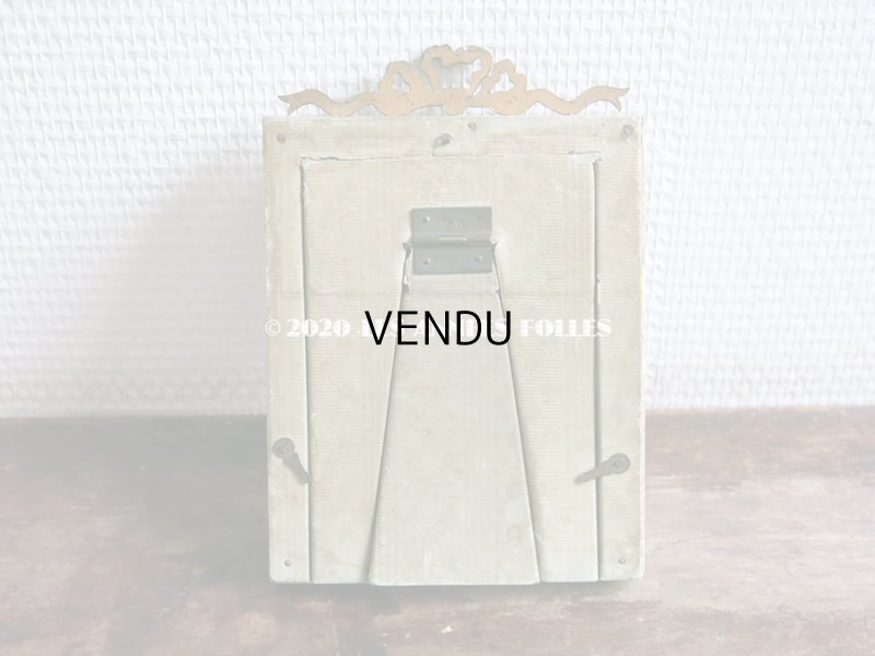 画像6: アンティーク  リボン装飾のフォトフレーム　王冠のトレードマーク パリのアトリエ