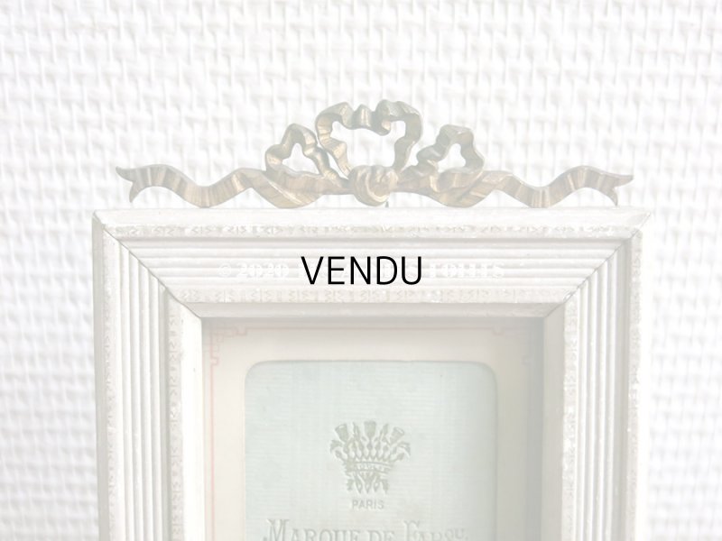 画像3: アンティーク  リボン装飾のフォトフレーム　王冠のトレードマーク パリのアトリエ