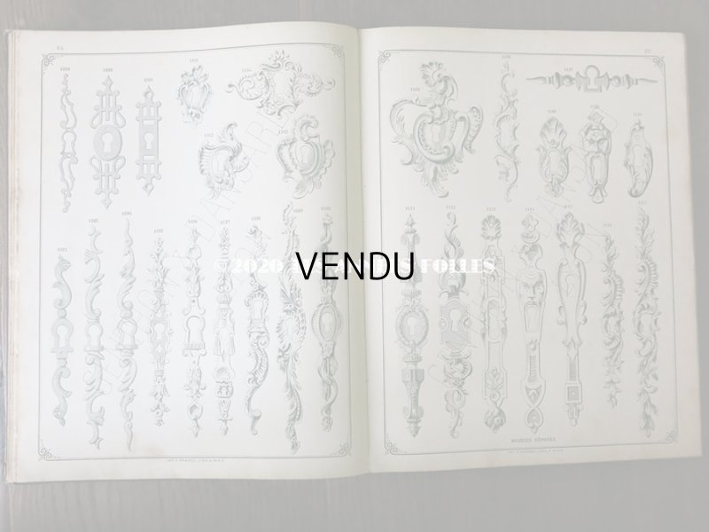 画像12: 1898年 アンティーク オーナメントのカタログ 198ページ - GENTHON & DANSARD -