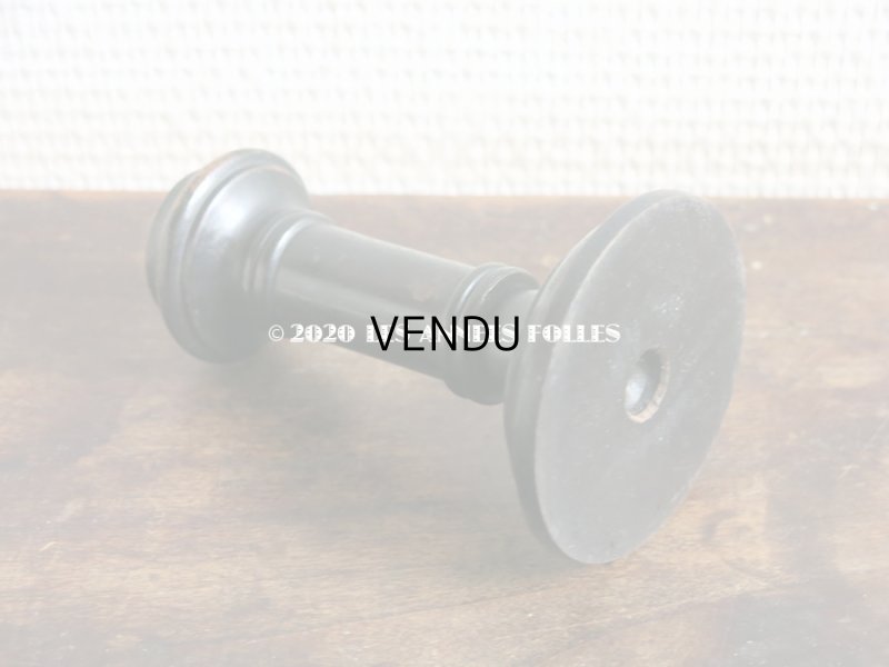 画像6: アンティーク  黒い木製の燭台 キャンドルホルダー