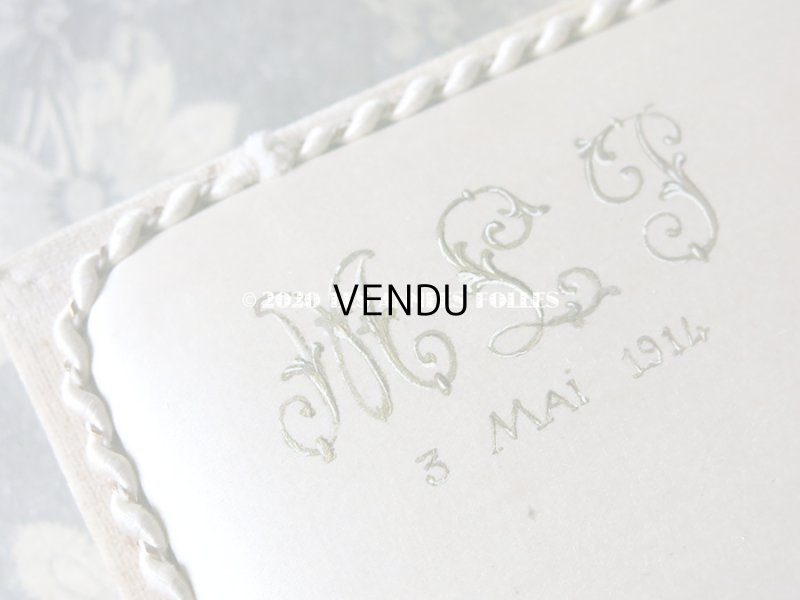 画像5: 1911年　アンティーク シルク製 初聖体のドラジェボックス プルミエール・コミュニオン