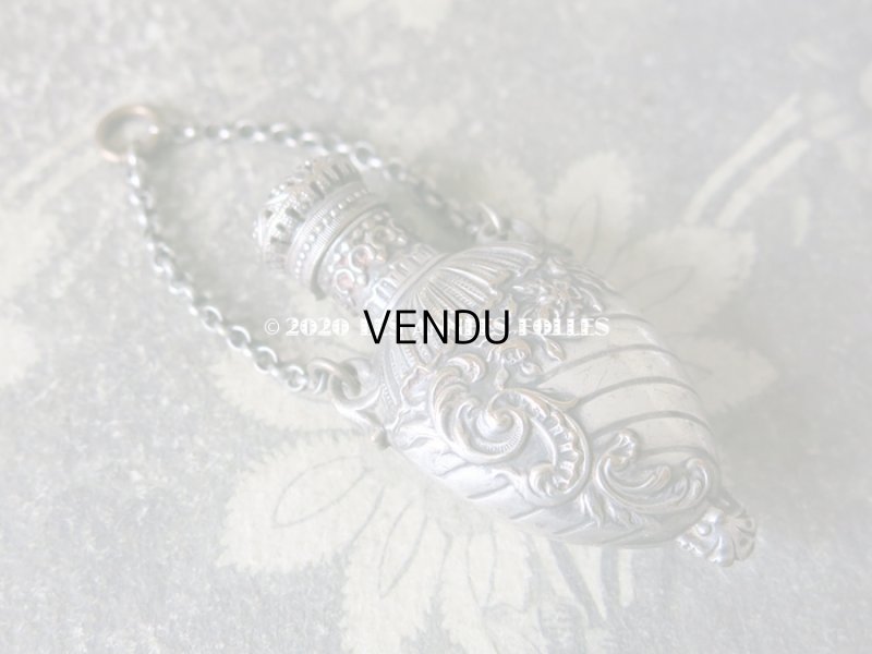 画像4: アンティーク シャトレーヌ用 ロカイユ装飾の香水瓶