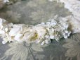 画像11: アンティーク 薔薇&ライラックの花冠 オフホワイト 布花のヘッドリース ティアラ