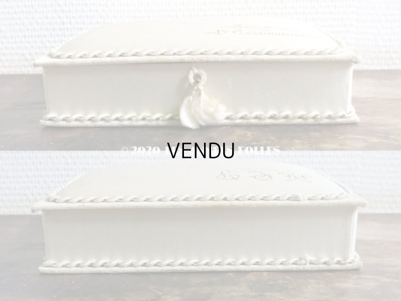 画像12: 1911年　アンティーク シルク製 初聖体のドラジェボックス プルミエール・コミュニオン