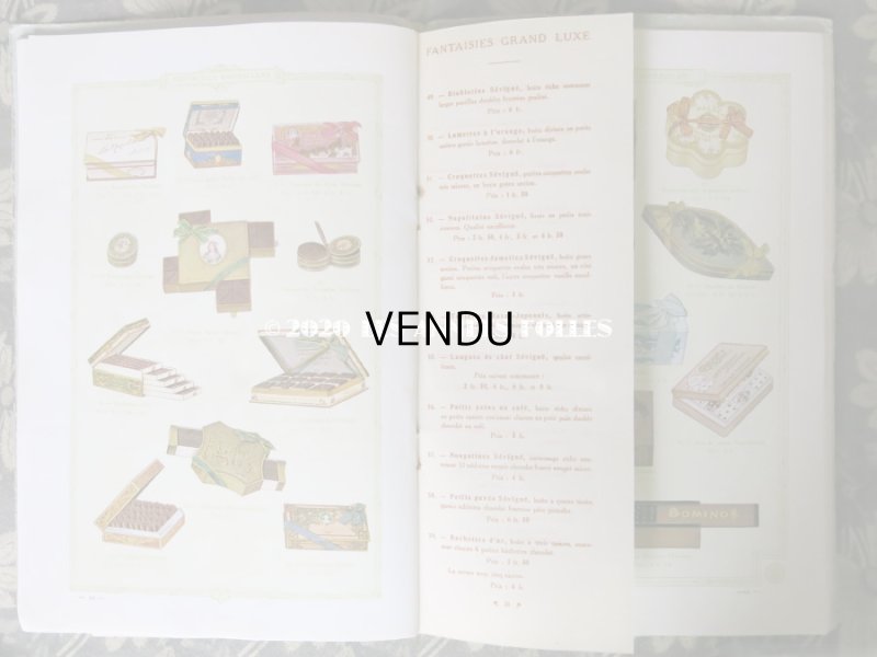 画像12: 1913年 アンティーク 【マルキーズ・ ドゥ・セヴィニエ】 のカタログ A LA MARQUISE DE SEVIGNE CHOCOLAT DE ROYAL