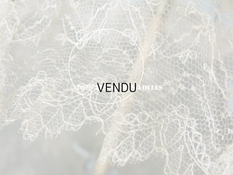 画像20: アンティーク  ドール用  パウダーブルーのパラソル 犬の頭のハンドル