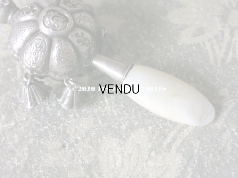 画像7: 19世紀 ナポレオン3世時代 アンティーク ラトル シルバー製 