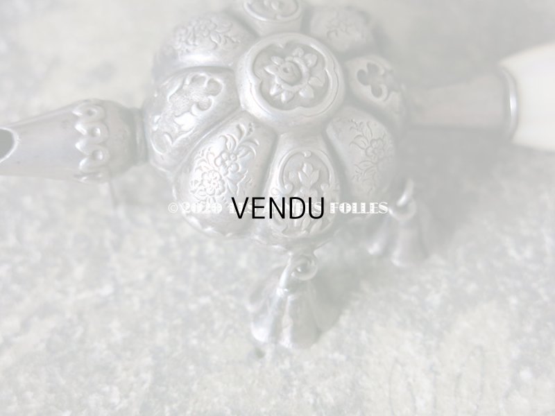 画像5: 19世紀 ナポレオン3世時代 アンティーク ラトル シルバー製 