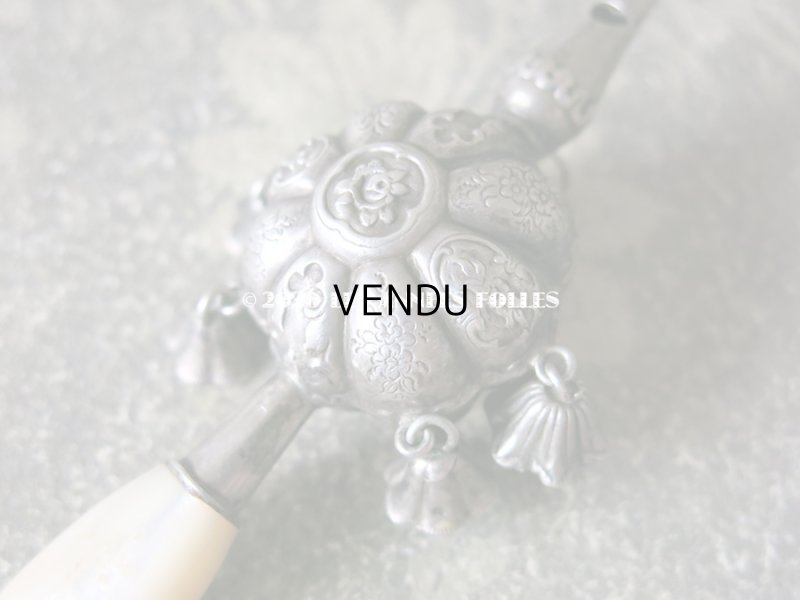 画像4: 19世紀 ナポレオン3世時代 アンティーク ラトル シルバー製 