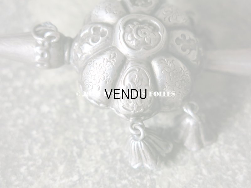 画像8: 19世紀 ナポレオン3世時代 アンティーク ラトル シルバー製 