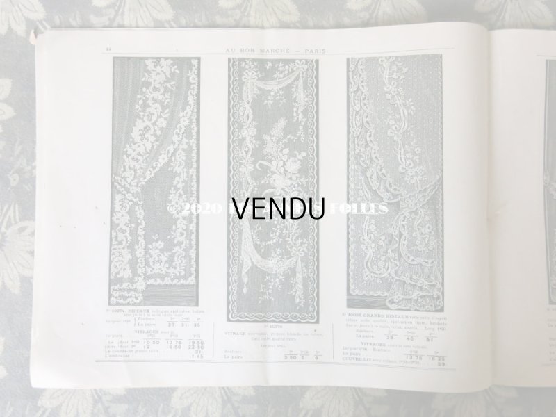 画像6: アンティーク ボンマルシェのカタログ　カーテン＆ベッドカバー RIDEAUX BLANCS - AU BON MARCHE -
