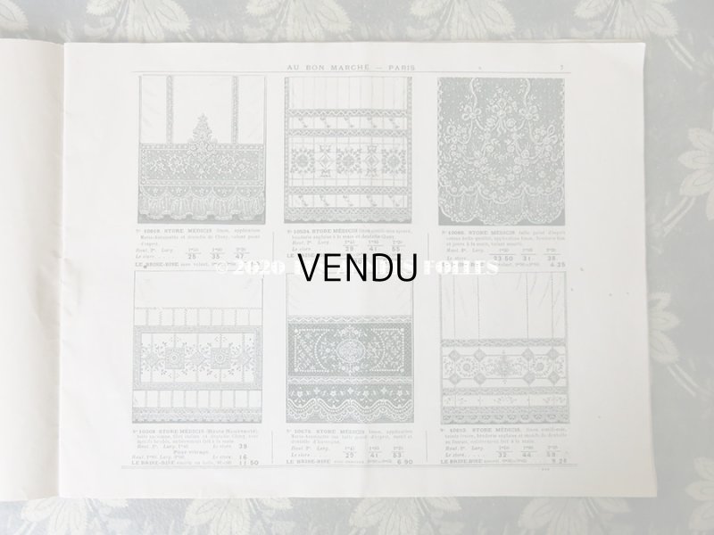 画像4: アンティーク ボンマルシェのカタログ　カーテン＆ベッドカバー RIDEAUX BLANCS - AU BON MARCHE -