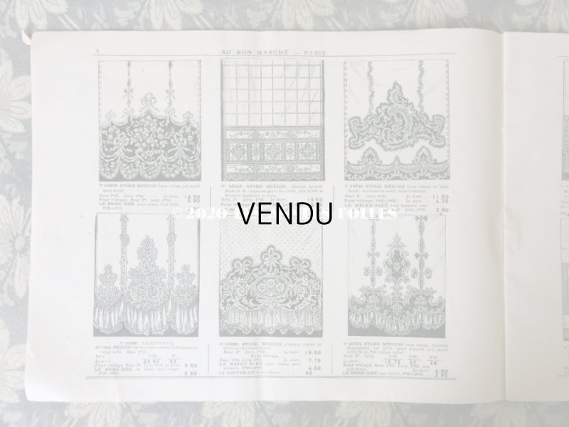 画像3: アンティーク ボンマルシェのカタログ　カーテン＆ベッドカバー RIDEAUX BLANCS - AU BON MARCHE -