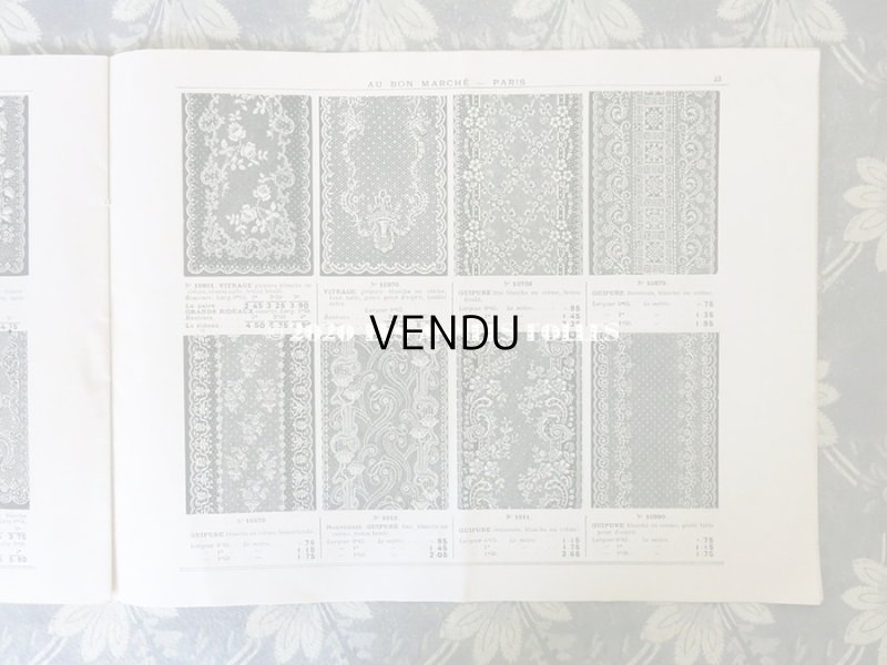 画像7: アンティーク ボンマルシェのカタログ　カーテン＆ベッドカバー RIDEAUX BLANCS - AU BON MARCHE -