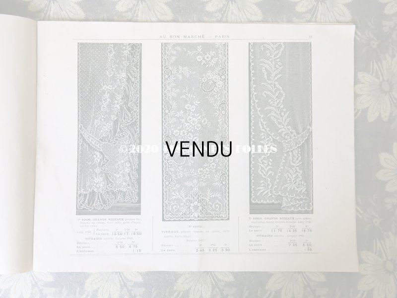 画像5: アンティーク ボンマルシェのカタログ　カーテン＆ベッドカバー RIDEAUX BLANCS - AU BON MARCHE -