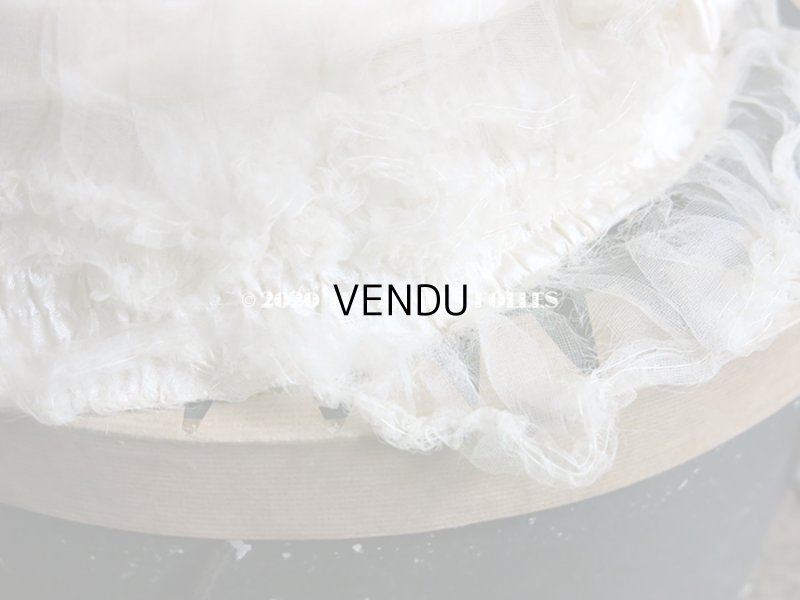 画像16: 19世紀末 アンティーク 小さな女の子用 帽子 箱付き パウダーピンクのシルクサテン＆シルクシフォン