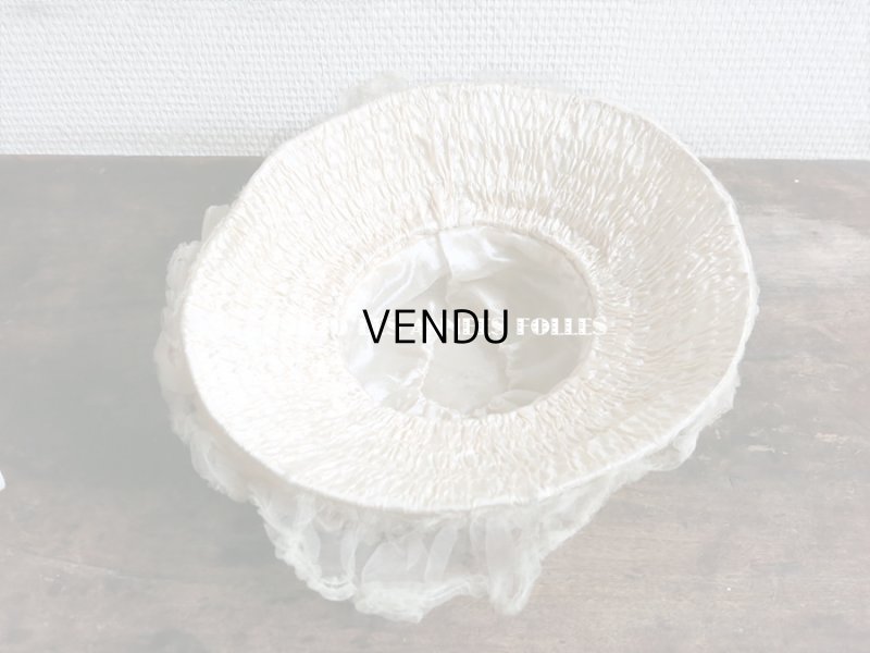 画像12: 19世紀末 アンティーク 小さな女の子用 帽子 箱付き パウダーピンクのシルクサテン＆シルクシフォン