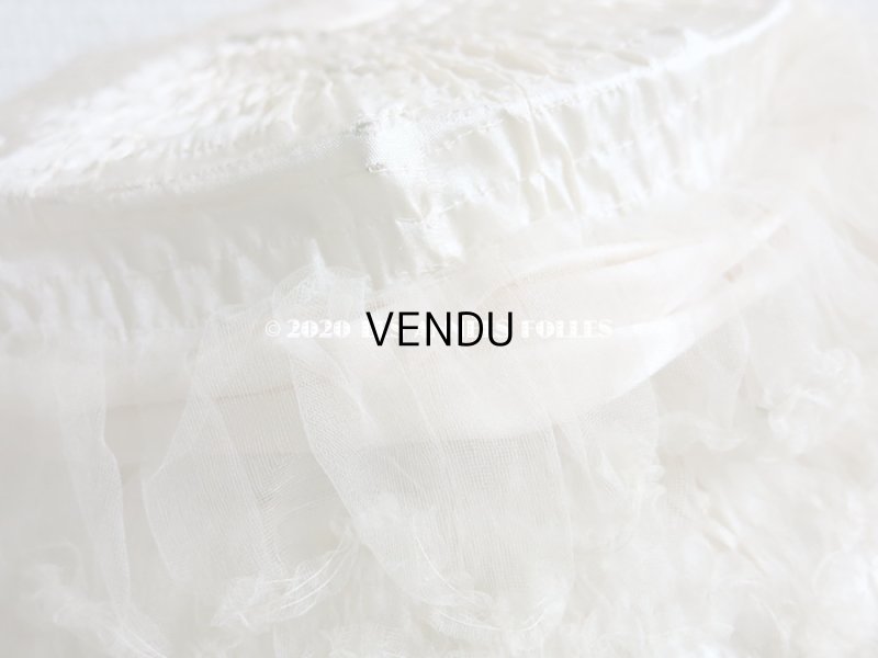 画像10: 19世紀末 アンティーク 小さな女の子用 帽子 箱付き パウダーピンクのシルクサテン＆シルクシフォン