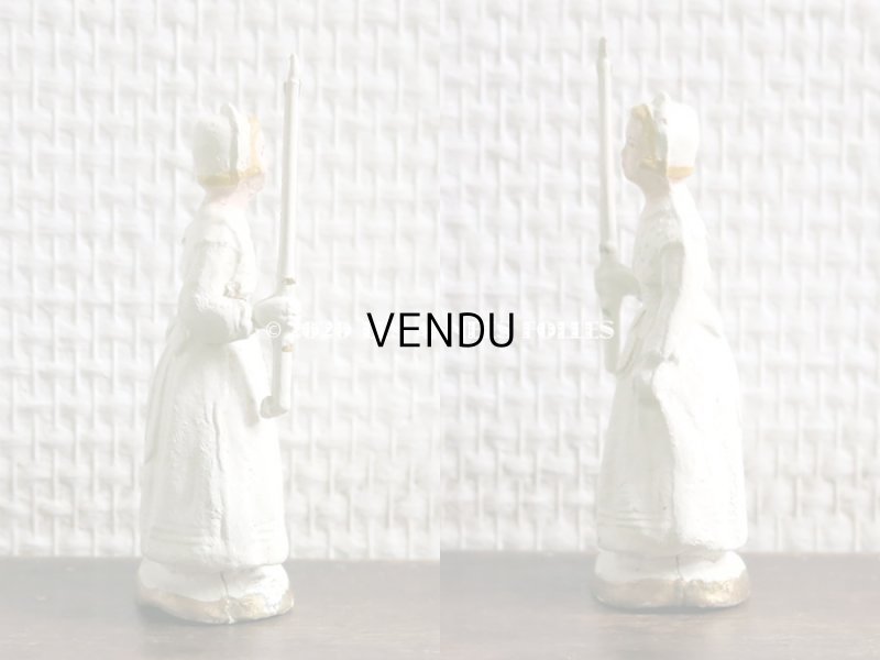 画像4: アンティーク 初聖体の石膏人形 コミュニオン