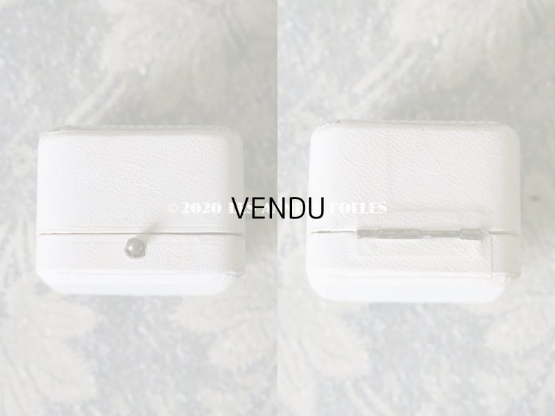 画像4: アンティーク ジュエリーボックス 金彩入り オフホワイト リングボックス