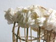 画像12: アンティーク 薔薇とその蕾の花冠 オフホワイト 布花のヘッドリース ティアラ