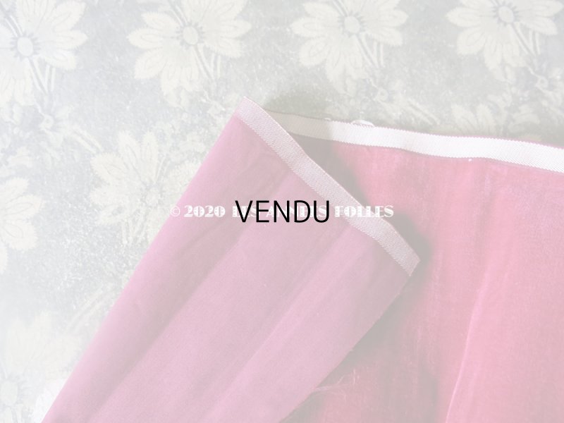 画像5: 1900年代 アンティーク ファブリック シルク製 ベルベット 