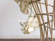 画像10: アンティーク 薔薇とその蕾の花冠 オフホワイト 布花のヘッドリース ティアラ