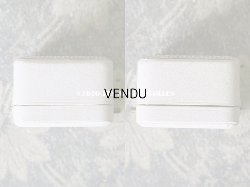 画像5: アンティーク ジュエリーボックス 金彩入り オフホワイト リングボックス