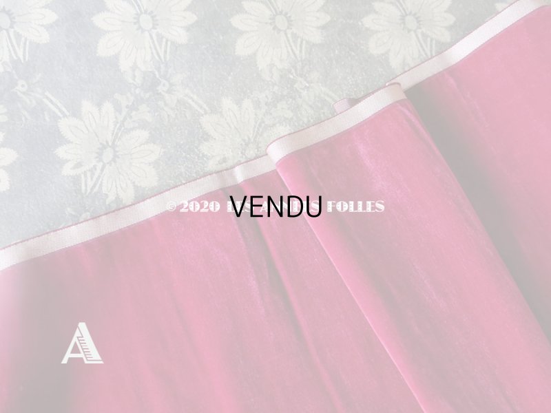 画像4: 1900年代 アンティーク ファブリック シルク製 ベルベット 