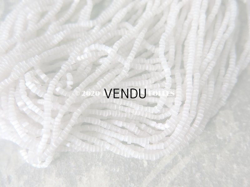 画像6: アンティーク ガラス製 極小 サティネ ビーズ ライトグレー 0.9mm