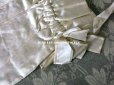画像8: アンティーク 王冠＆モノグラム刺繍入り オモニエール パウダーピンクのシルクサテン