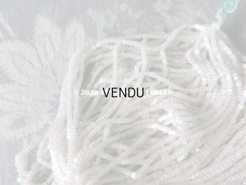 画像4: アンティーク ガラス製 極小 サティネ ビーズ ライトグレー 0.9mm