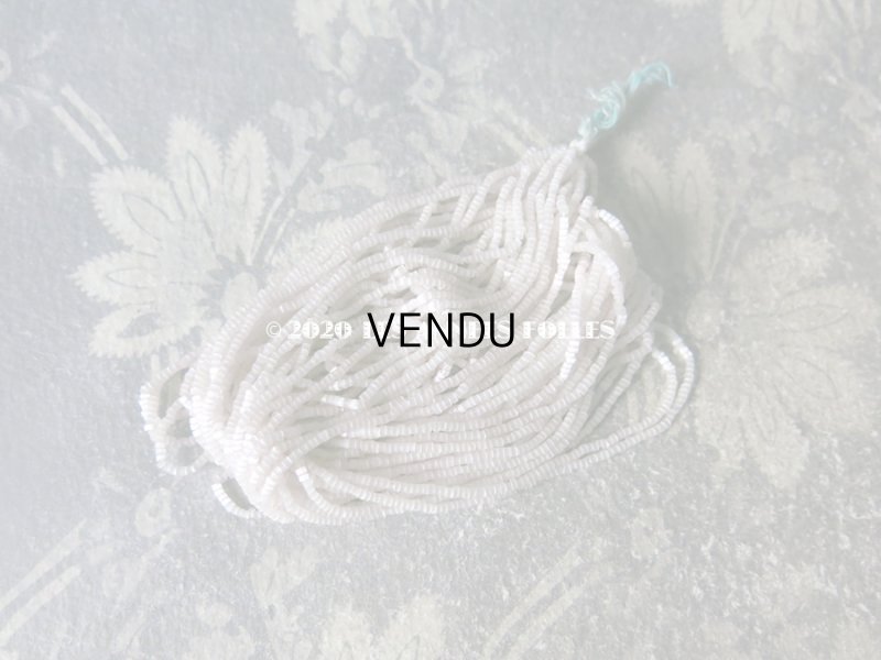 画像3: アンティーク ガラス製 極小 サティネ ビーズ ライトグレー 0.9mm