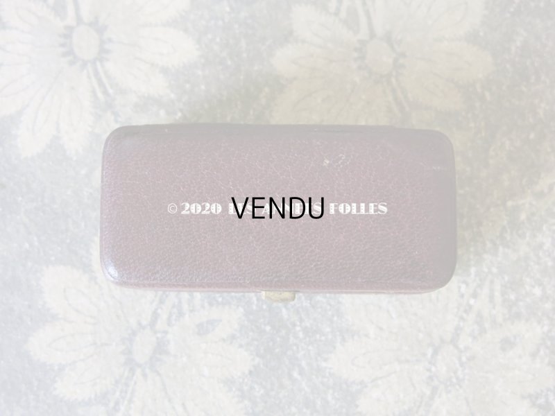 画像4: アンティーク 本革製　金彩＆イニシャル入り ジュエリーボックス 