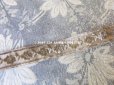 画像6: 19世紀末 アンティーク シルク製 ベルベットのリボン 花柄 カーキブラウン 