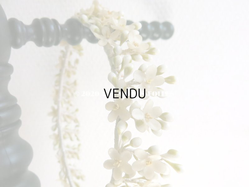 画像5: アンティーク ワックスフラワーのティアラ ウェディング 結婚式 ヘッドリース オレンジブロッサム