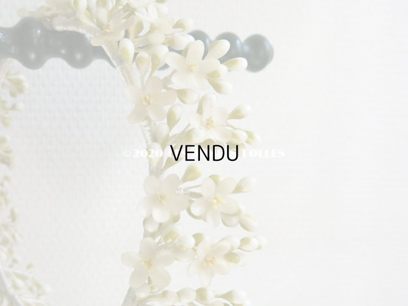 画像6: アンティーク ワックスフラワーのティアラ ウェディング 結婚式 ヘッドリース オレンジブロッサム