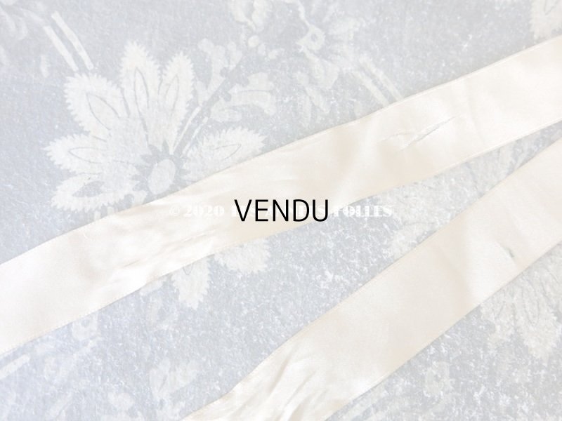 画像11: アンティーク シルクシフォンのフリル & フィレレースのハンキーケース　ポシェット アイボリー色