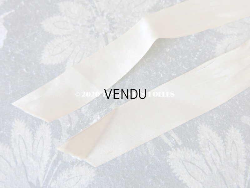 画像10: アンティーク シルクシフォンのフリル & フィレレースのハンキーケース　ポシェット アイボリー色