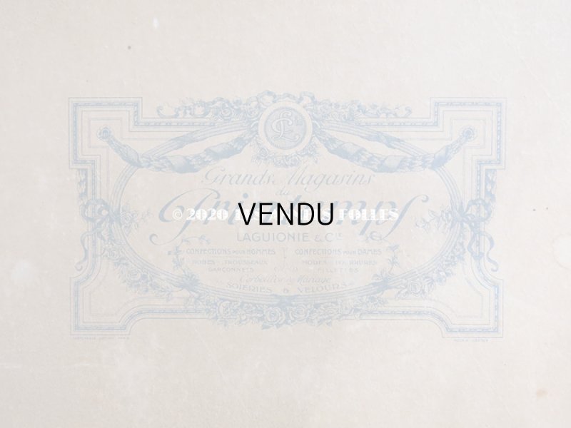 画像4: 1900年代 アンティーク プランタン百貨店の紙箱 CROQUETTES CHOCOLAT FONDANT - CONFISERIE DES SALONS DE THE DU PRINTEMPS -