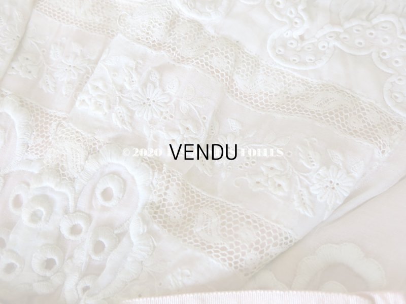 画像7: 1900年代 アンティーク ピンクのリボンが結ばれた少女のアンサンブル コルサージュ & スカート 