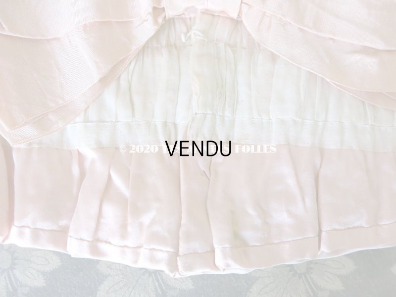 画像9: 1900年代 アンティーク ピンクのリボンが結ばれた少女のアンサンブル コルサージュ & スカート 