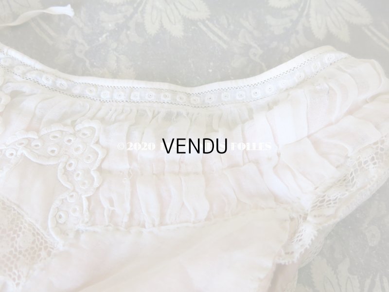 画像5: 1900年代 アンティーク ピンクのリボンが結ばれた少女のアンサンブル コルサージュ & スカート 