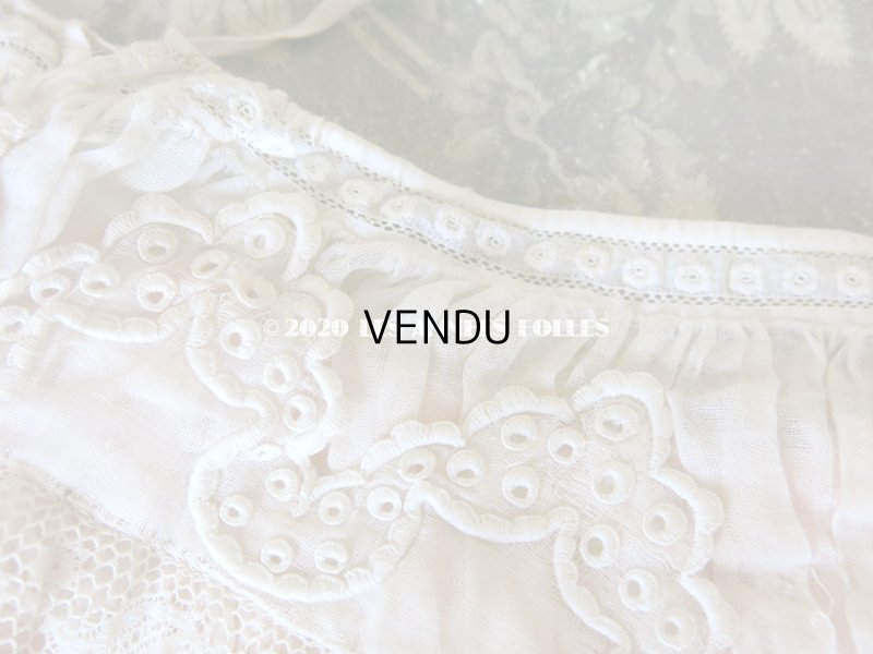 画像6: 1900年代 アンティーク ピンクのリボンが結ばれた少女のアンサンブル コルサージュ & スカート 