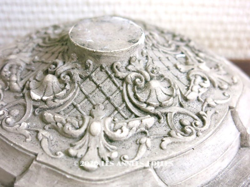 画像1: アンティーク 石膏のオーナメント ロカイユ装飾