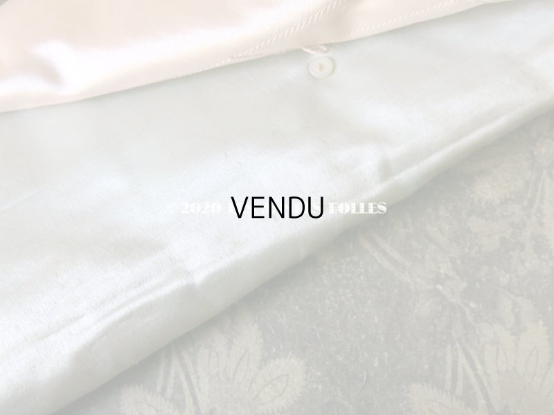 画像6: アンティーク シルク製 薔薇のブーケの刺繍入り パウダーブルーのグローブ用ポシェット